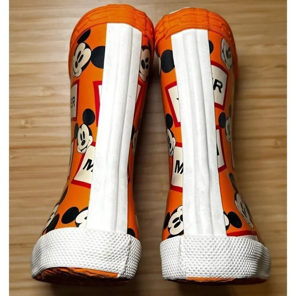 Hunter Original Kids Unisex Disney Mickey Print Boots- Kids US5B